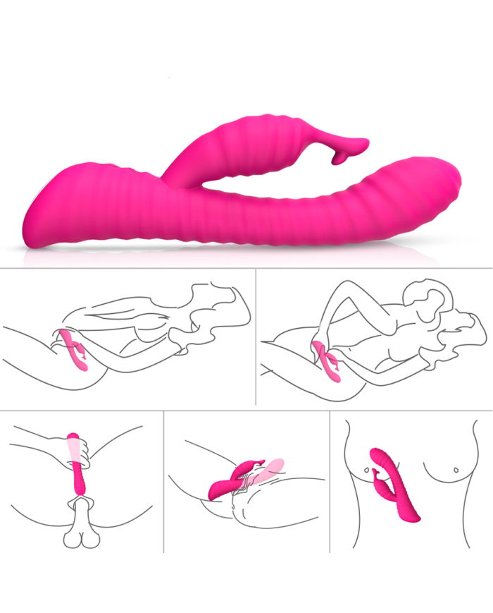 Vibrador Doble Estimulación Moonlight Pink Vibrador Doble Estimulación Moonlight Pink