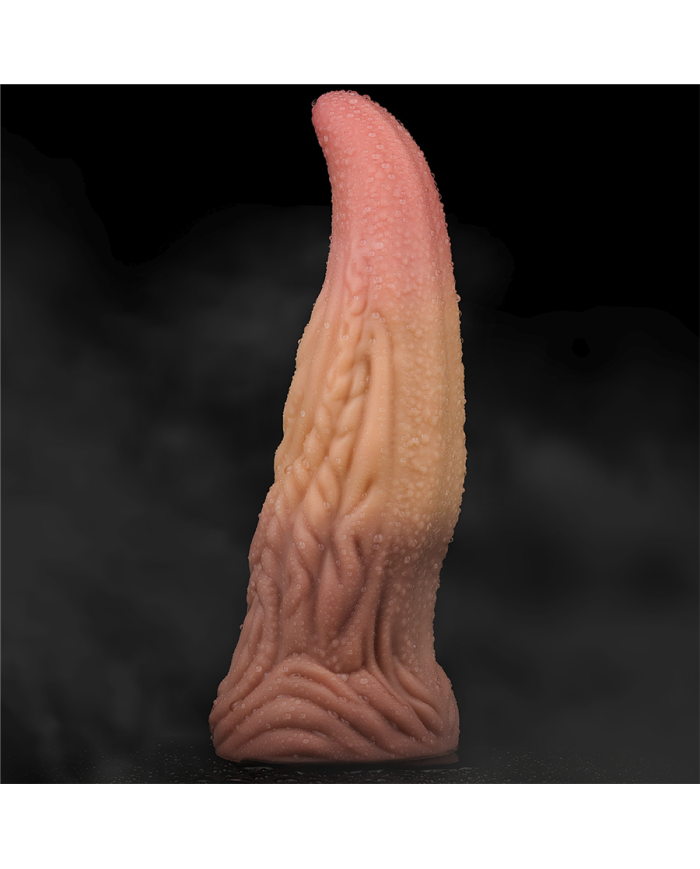Dildo 10" Dual Layered Tongue