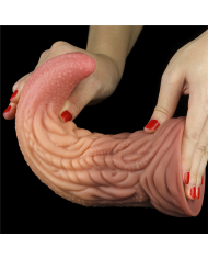 Dildo 10" Dual Layered Tongue