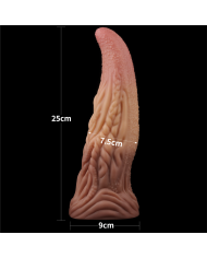 Dildo 10" Dual Layered Tongue