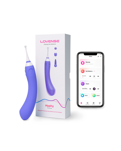 Vibrador Clitorial y Punto G Hyphy Controlado por APP Global By Lovense