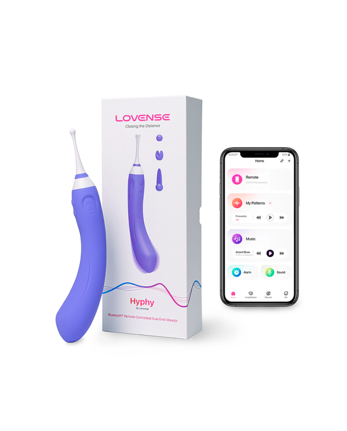 Vibrador Clitorial y Punto G Hyphy Controlado por APP Global By Lovense