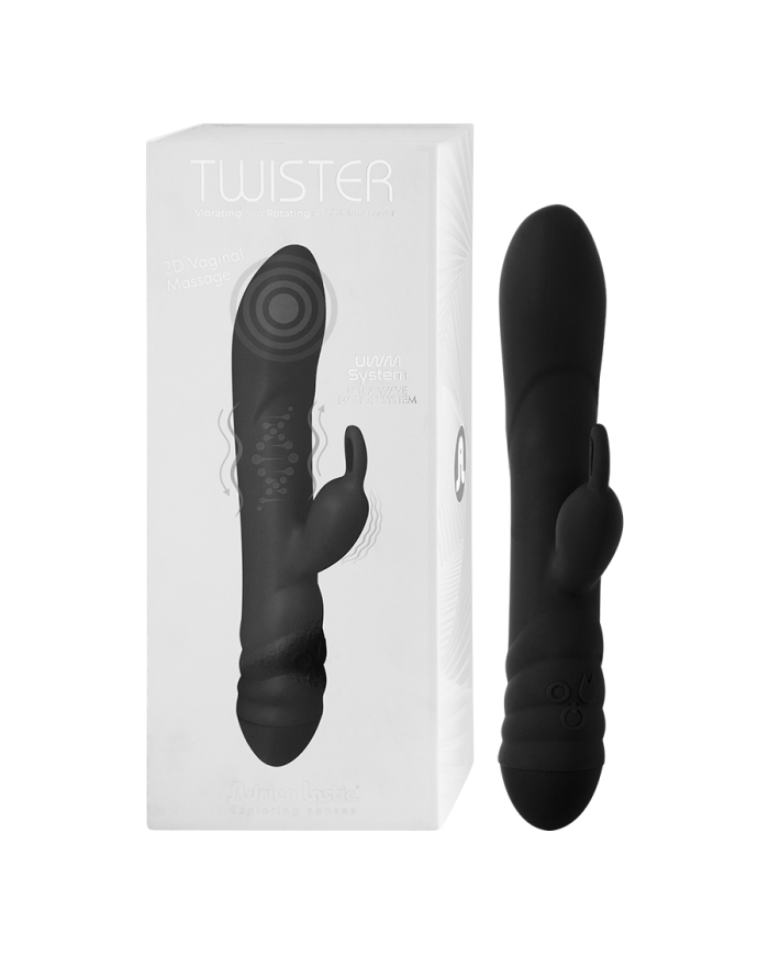 Vibrador de Doble Estimullacion Twister Black by Adrien Lastic Vibrador de Doble Estimullacion Twister Black by Adrien Lastic