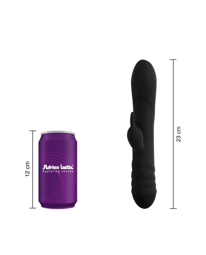 Vibrador de Doble Estimullacion Twister Black by Adrien Lastic Vibrador de Doble Estimullacion Twister Black by Adrien Lastic