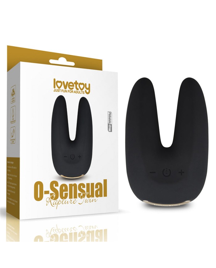 Vibrador O-Sensual Rapture Twin Black