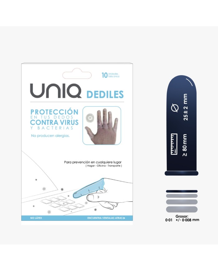 Dediles Uniq x 10 Unidades Dediles Uniq x 10 Unidades
