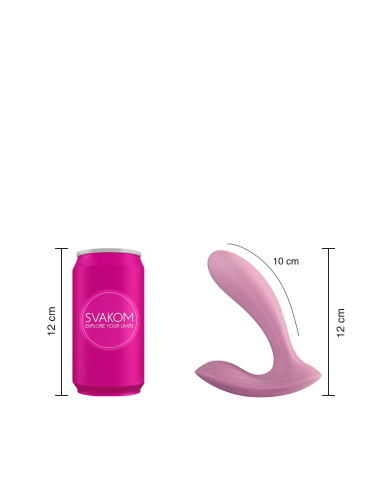 Estimulador Clitorial y de Punto G Erica Rosa Romántica Controlado por APP Global by Svakom