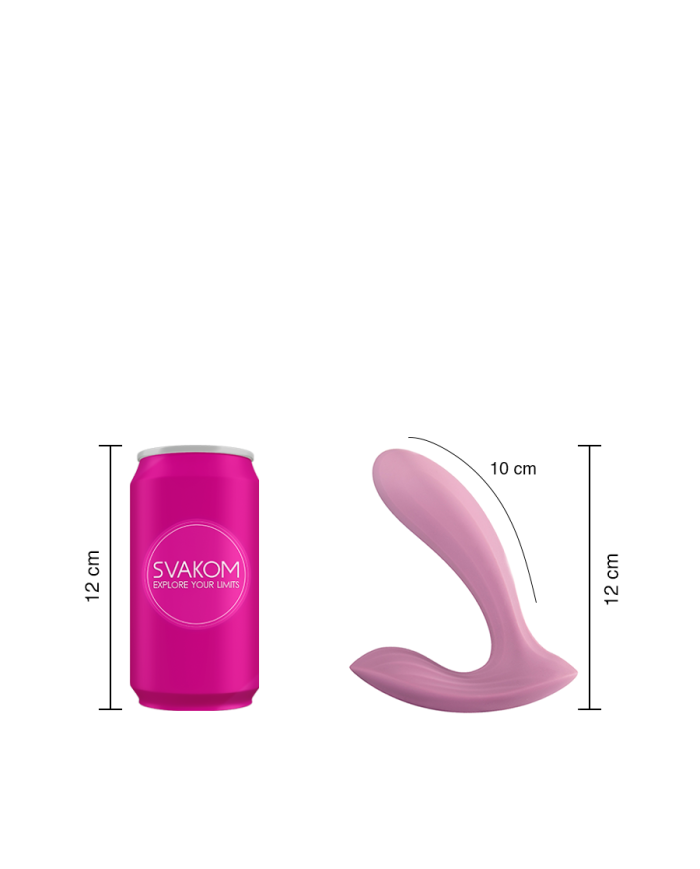 Estimulador Clitorial y de Punto G Erica Rosa Romántica Controlado por APP Global by Svakom