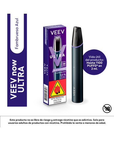 Vapeador Veev Now Ultra Blue Raspberry x 2 ML