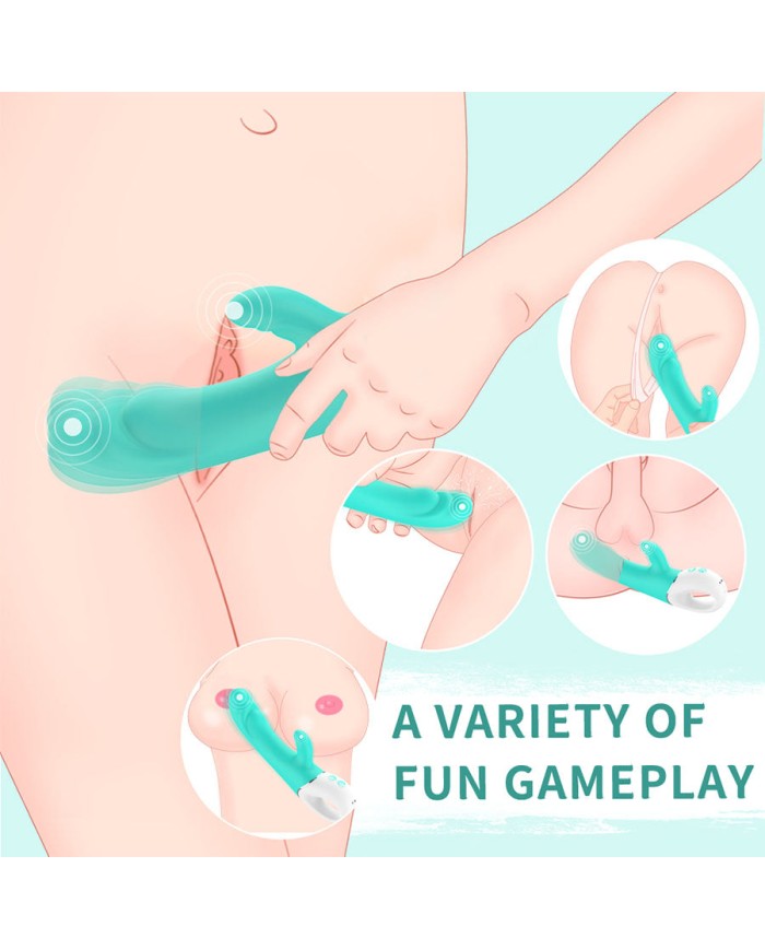 Vibrador Doble Estimulación Spray Vibrador Doble Estimulación Spray