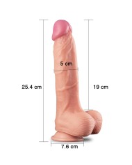 Dildo Realista 10" Dual Layer Platinum Silicone Cock