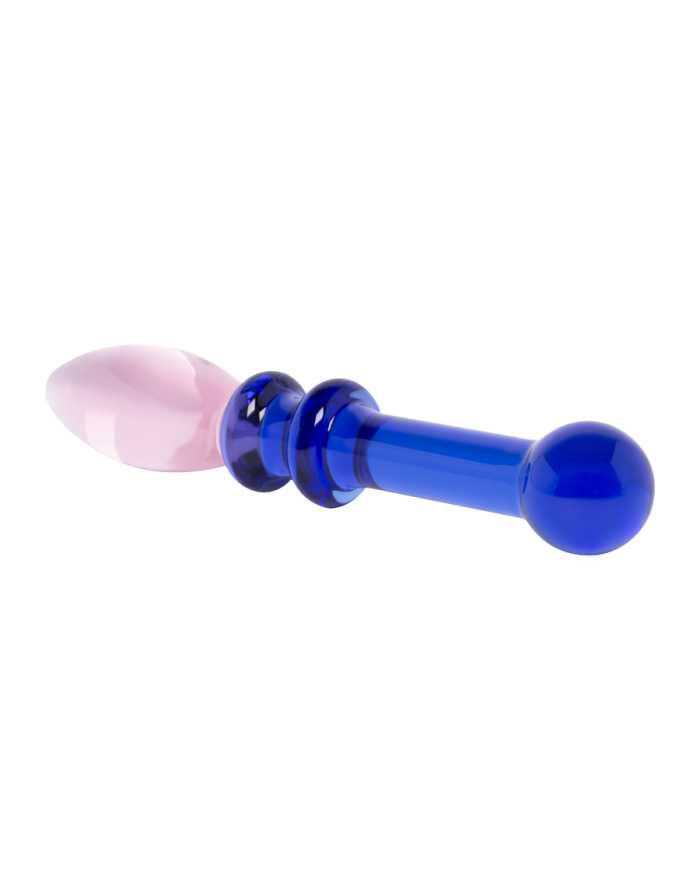 Dildo Vidrio Crystal Blue