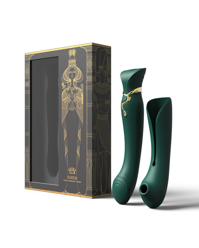 Set Vibrador de Lujo Queen Jewel Green Controlado por APP Bluetooth by ZALO Set Vibrador de Lujo Queen Jewel Green Controlado por APP Bluetooth by ZALO