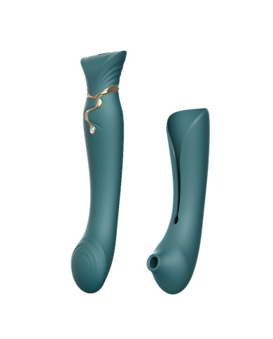 Set Vibrador de Lujo Queen Jewel Green Controlado por APP Bluetooth by ZALO
