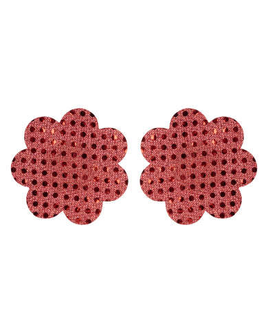 Nipple Red Flower Sequin