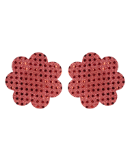Nipple Red Flower Sequin