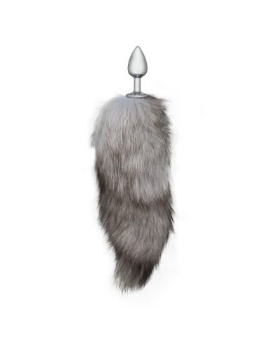 Plug Anal Gray And White Fox