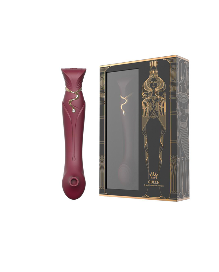Set Vibrador de Lujo Queen Wine Red Controlado por APP Bluetooth by ZALO