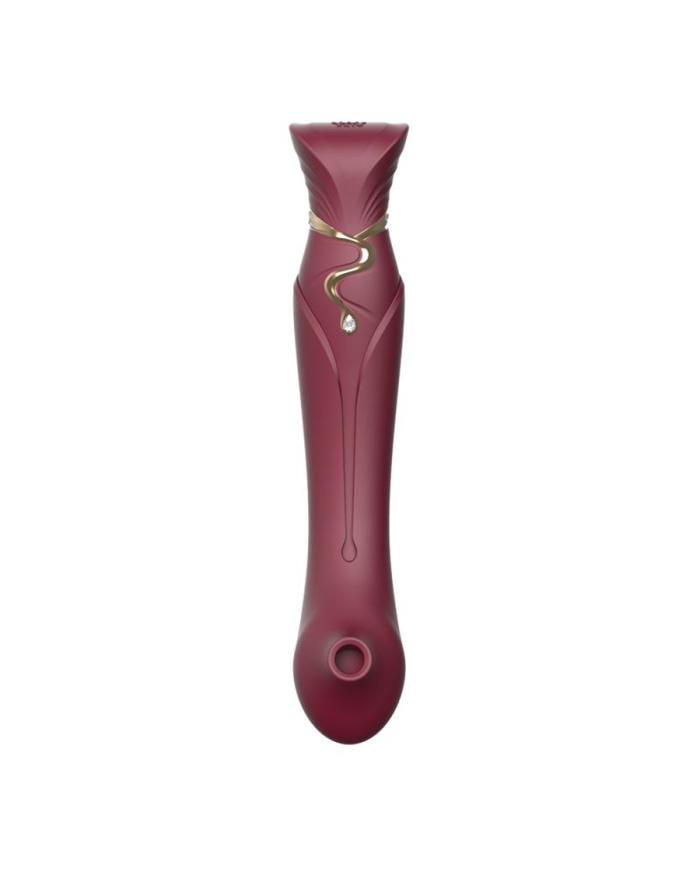 Set Vibrador de Lujo Queen Wine Red Controlado por APP Bluetooth by ZALO