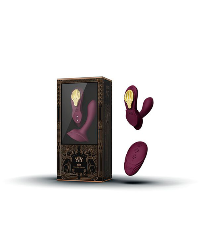 Vibrador de Lujo Doble Función Aya Velvet Purple Controlado por APP Global by ZALO