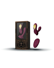 Vibrador de Lujo Doble Función Aya Velvet Purple Controlado por APP Global by ZALO