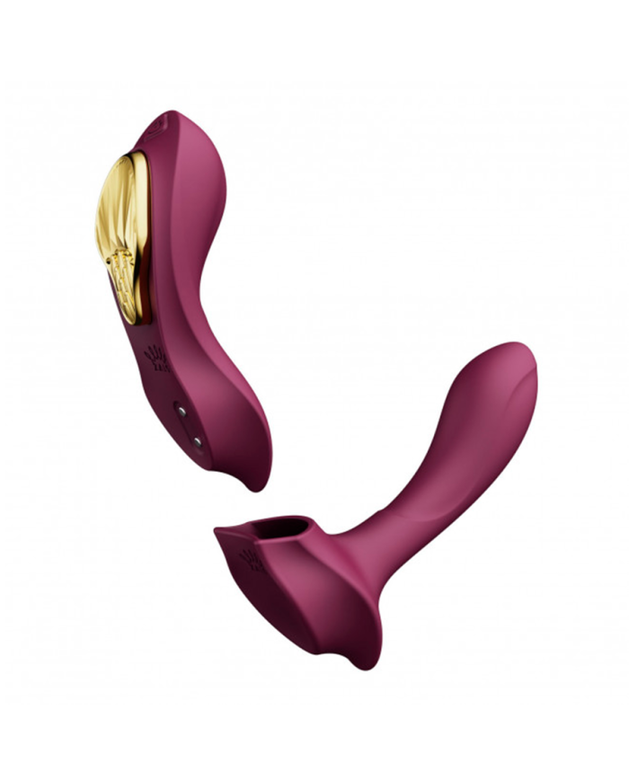 Vibrador de Lujo Doble Función Aya Velvet Purple Controlado por APP Global by ZALO