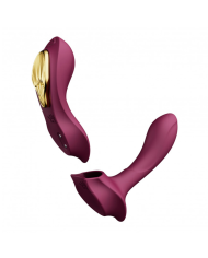 Vibrador de Lujo Doble Función Aya Velvet Purple Controlado por APP Global by ZALO