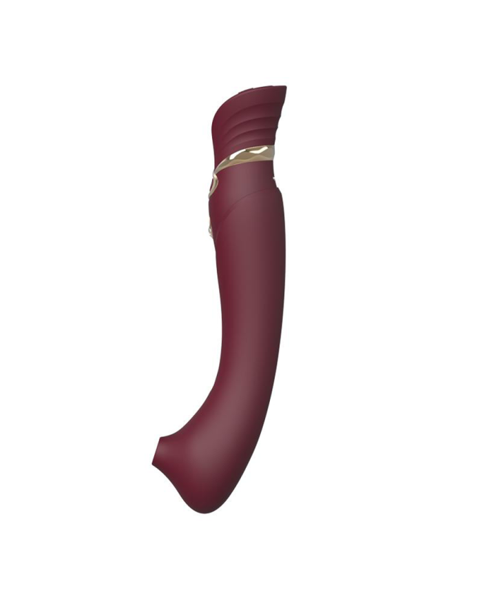 Set Vibrador de Lujo Queen Wine Red Controlado por APP Bluetooth by ZALO