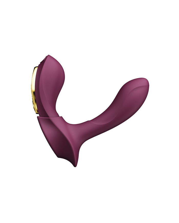 Vibrador de Lujo Doble Función Aya Velvet Purple Controlado por APP Global by ZALO