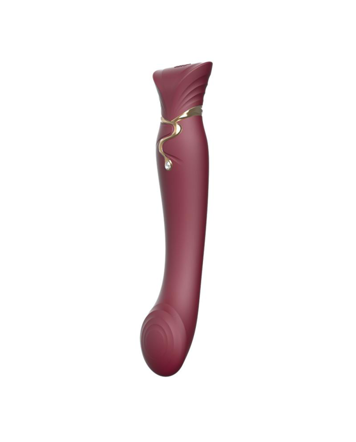 Set Vibrador de Lujo Queen Wine Red Controlado por APP Bluetooth by ZALO