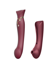 Set Vibrador de Lujo Queen Wine Red Controlado por APP Bluetooth by ZALO