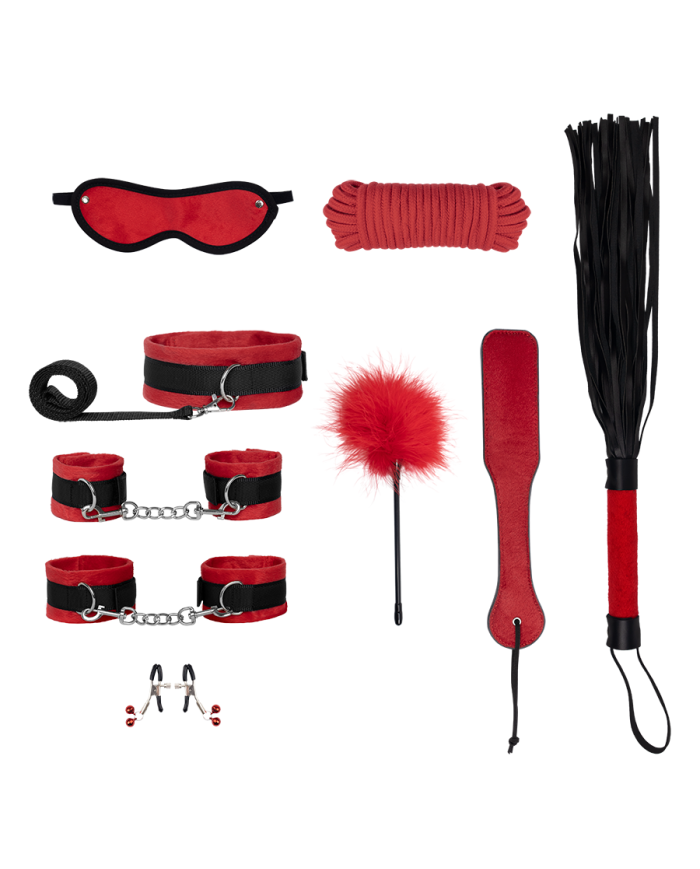Bondage 9 Piezas Red And Black