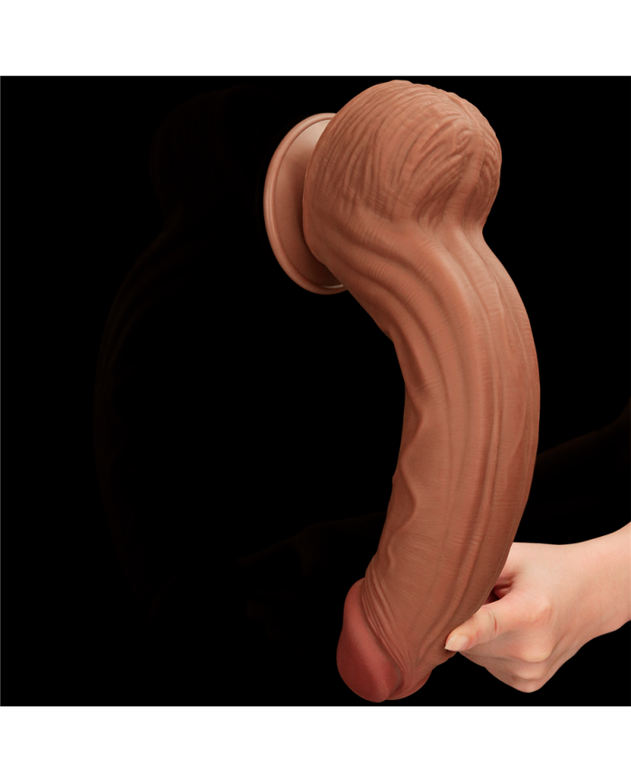 12'' King Sized Sliding Skin Dual Layer Dong Brown