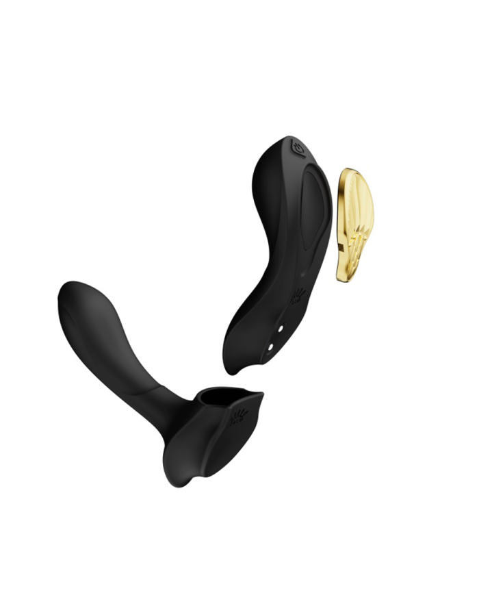 Vibrador de Lujo Doble Función Aya Obsidian Black Controlado por APP Global by ZALO Vibrador de Lujo Doble Función Aya Obsidian Black Controlado por APP Global by ZALO