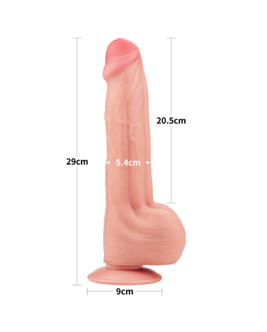 11.5'' King Sized Sliding Skin Dual Layer Dong Flesh
