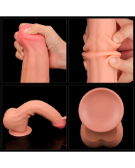 11.5'' King Sized Sliding Skin Dual Layer Dong Flesh