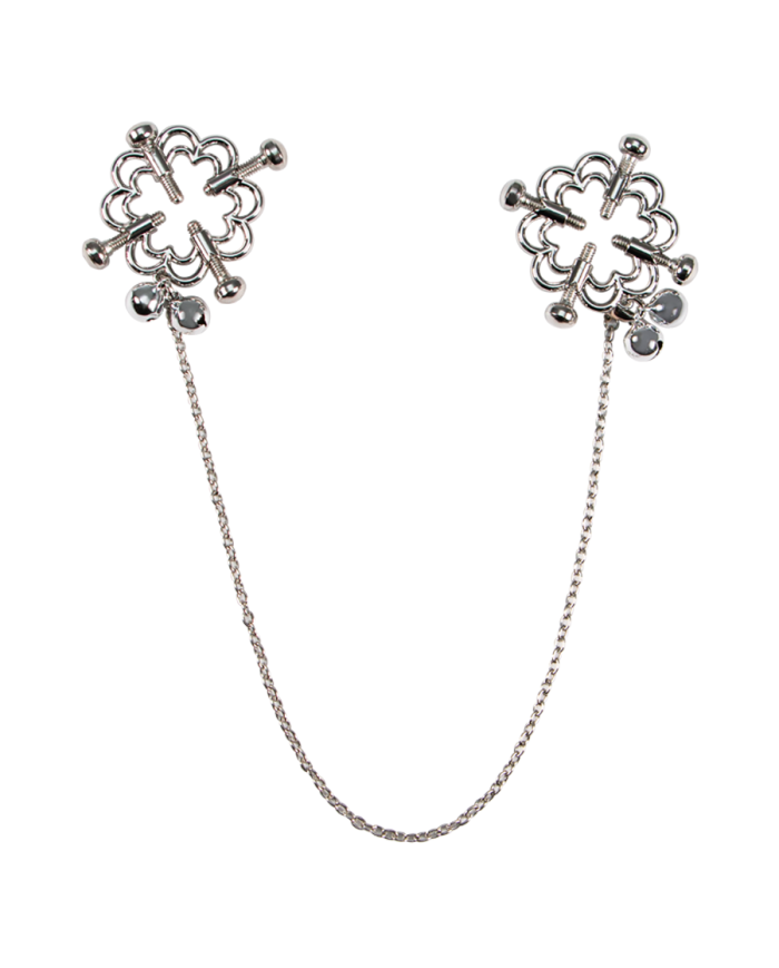 Pinzas Para Pezones Cadena Flower