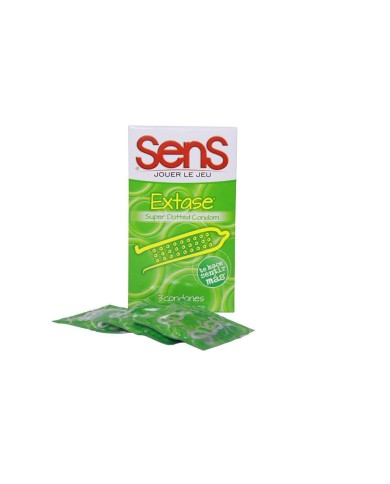 Condón Sens Extase con Búrbujas x 3 Unidades