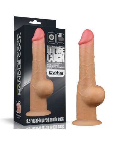 Dildo Dual Layered Platinum Silicone 10.5''