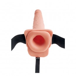 FETISH FANTASY SERIES - 9 ARNÉS CON PENE REALISTICO EYACULADOR 22,9CM