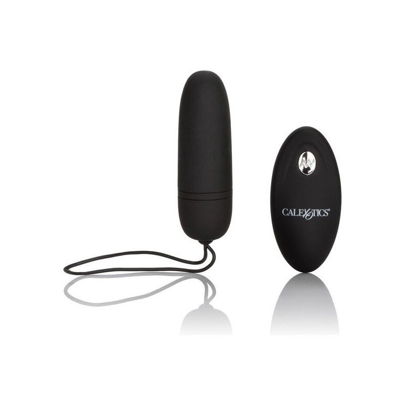 CALEXOTICS - HUEVO VIBRADOR DE SILICONA CON MANDO NEGRO