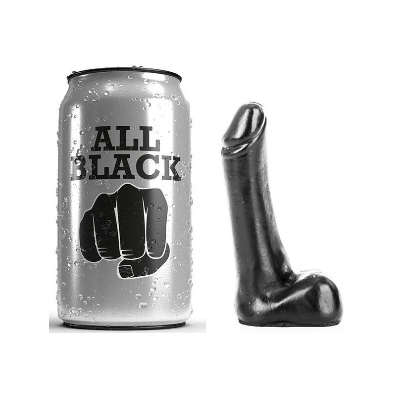 ALL BLACK - DILDO 9 CM