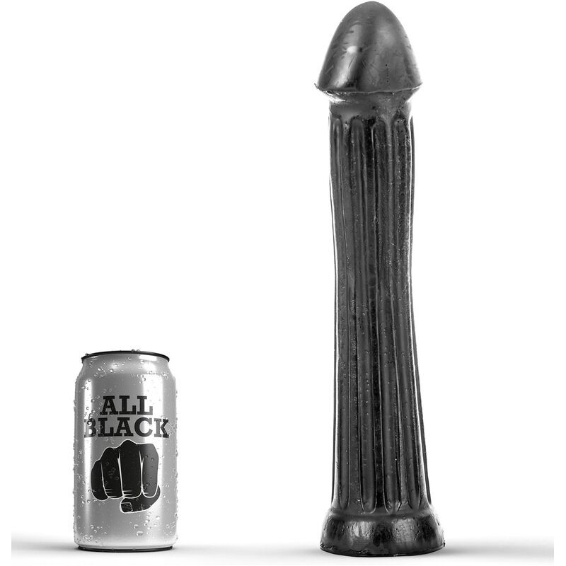 ALL BLACK - PLUG DILDO 31 CM