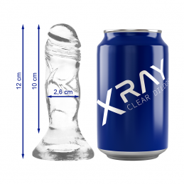 X RAY - ARNÉS + DILDO TRANSPARENTE 12 CM -O- 2.6 CM
