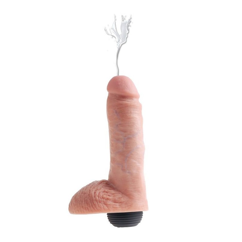 KING COCK - PENE REALISTICO EYACULADOR NATURAL 20.32 CM