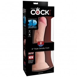 KING COCK - DILDO TRIPLE DENSIDAD 21.6 CM