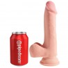 KING COCK - DILDO TRIPLE DENSIDAD 18.4 CM