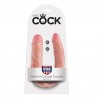 KING COCK - DILDO DOBLE PENETRACIÓN 17.8 CM NATURAL