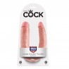 KING COCK - DILDO DOBLE PENETRACIÓN 17.8 CM NATURAL