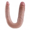 KING COCK - DILDO DOBLE PENETRACIÓN 17.8 CM NATURAL